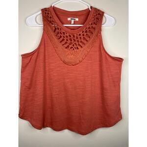 Maurices Women’s Sleeveless Crochet Tank Top Size L